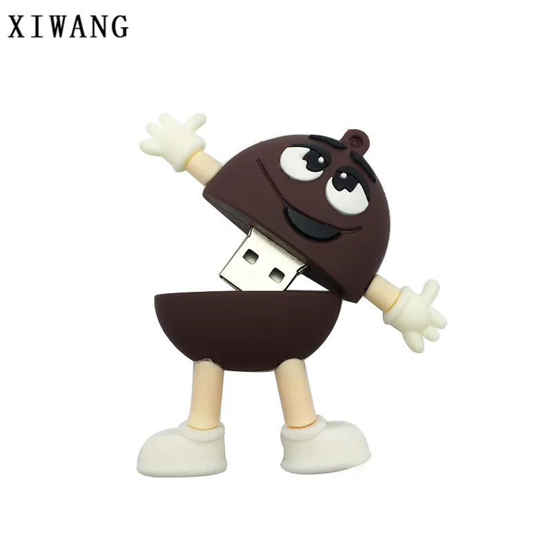 USB флеш-накопитель 128 Гб мультфильм M& M Chocolate Bean usb 2,0 4 ГБ 8 ГБ Флешка 16 Гб Флешка 32 Гб 64 Гб usb карта памяти