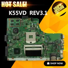 Original for ASUS K55VD A55VD F55VD Motherboard K55VD Rev 3.1 GeForce 610M DDR3 With 2G Ram HM76 Chipset 100% Tested