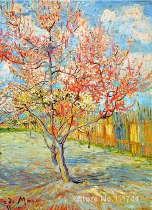 Us 84 53 21 Off Art For Living Room Wall Peach Tree In Bloom At Arles By Vincent Van Gogh Paintings High Quality Hand Painted In Painting