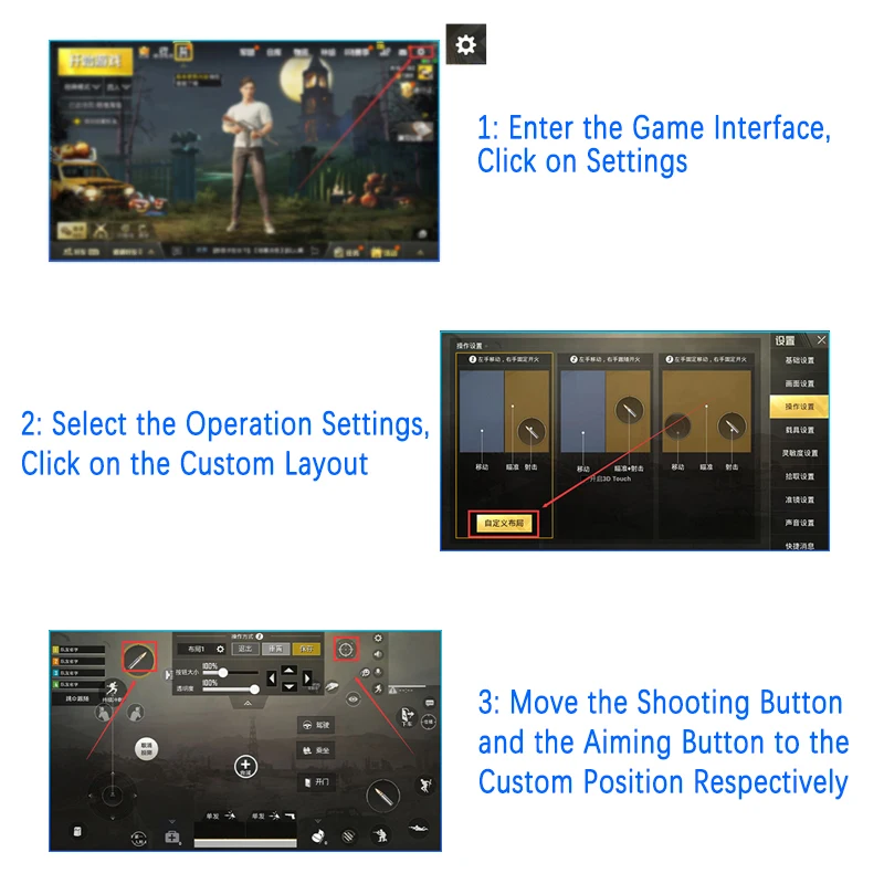 Gamepad For Pubg Game Controller For Mobile Phone Triggers Wireless Game Joystick Shooter Fire Butt