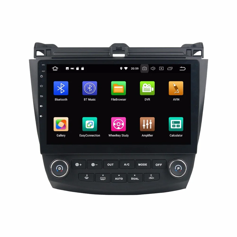 Discount 10.1" Octa Core Android 9.0 8 core 64G ROM 4Gb RAM Car DVD Player for Honda ACCORD 7 2003-2007 GPS Radio stereo auto navigation 2