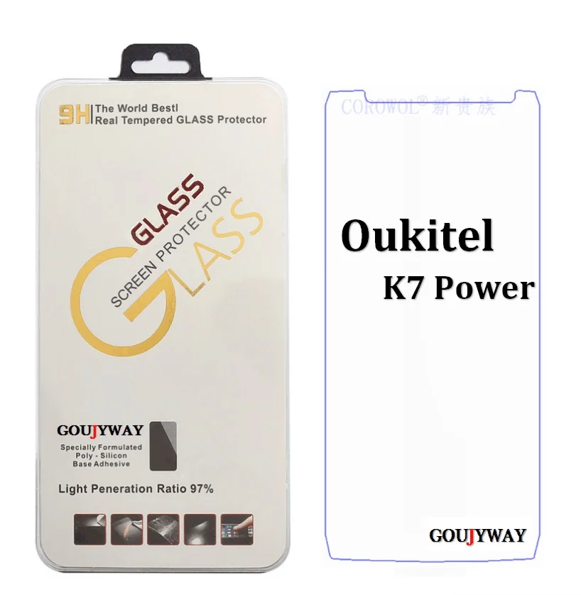 

For Oukitel K7 Tempered Glass 9H High Quality Transparent Protective Film Oukitel K7 Power Explosion-proof Screen Protector