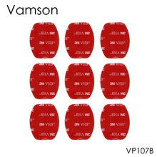 Vamson 9Pcs 3M Red Adhesive Sticker Double Faced Adhesive Tape For Gopro hero5 4 3+ 2 for SJ4000 for Xiaomi for Yi VP107B