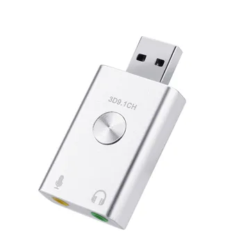 

Sound Card External Audio Adapter Earphone USB Sound Card HIFI Magic Voice 9.1 3D Laptop Som Audio Interface De Audio NEW L0522