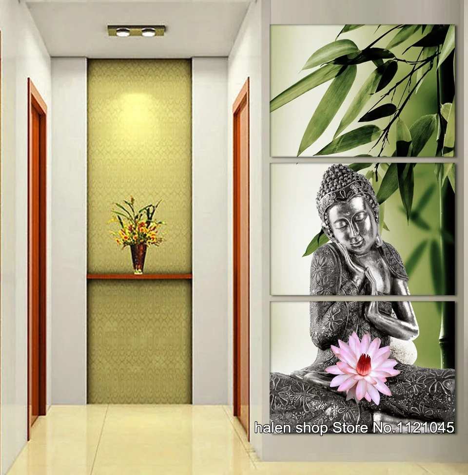 

DIY Diamond Embroidery Buddha triptych 5D Diamond Painting Cross Stitch Mosaic Pattern Full Square Rhinestone Home Decor VS238