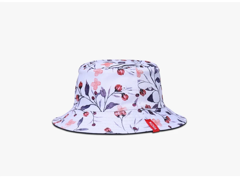 NUZADA женская панама шапки для рыбака лето осень весна печать двусторонняя можно носить шапки