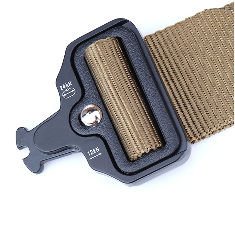 2020 Military Tactical Quick Metal Buckle Belt 1000D Oxford Wear Resistant Outdoor Fighting Molle Nylon Versatile Belt 3 colors