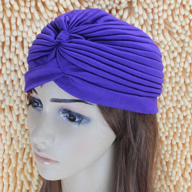 Women Winter Autumn Warm Hat European Female Beanie Cap High Stretch Turban Girls Fashion Indian style Head Hats Warmer CP0085 (3)