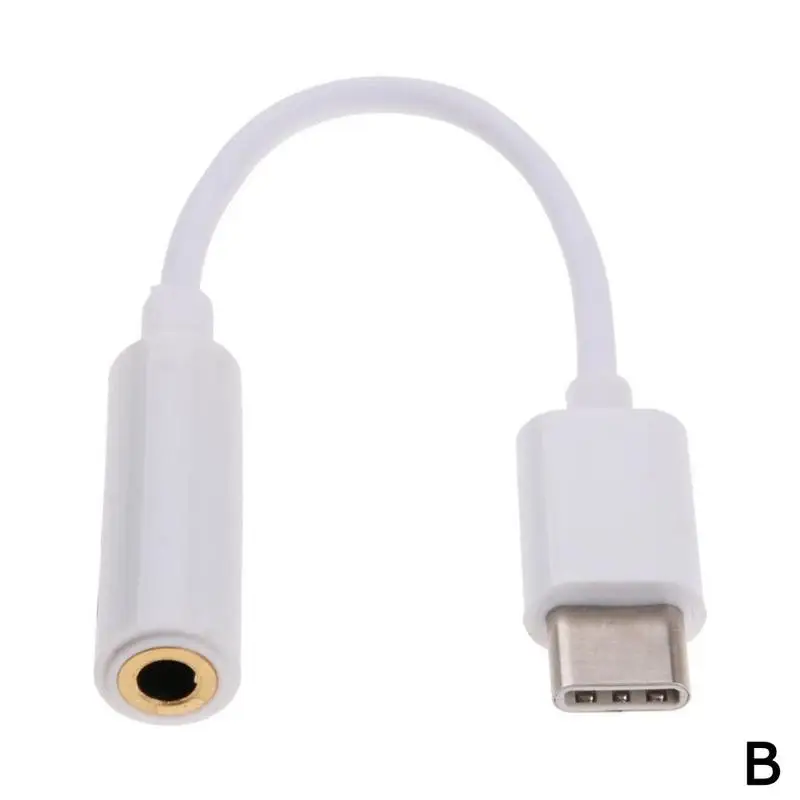 Кабель-адаптер Usb-c type C на 3,5 мм разъем аудио кабель для наушников аудио разъем для Xiaomi huawei смартфон - Цвет: B