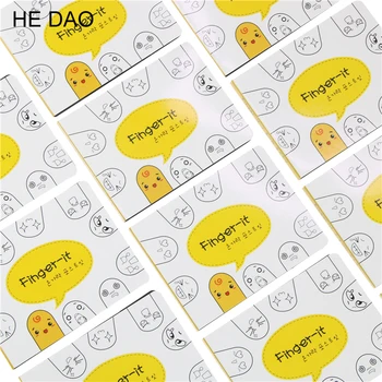 

200 Pages Kawaii Unique Scrapbooking Ten Fingers Sticker Bookmark Tab Flags Memo Book Marker Sticky Notes