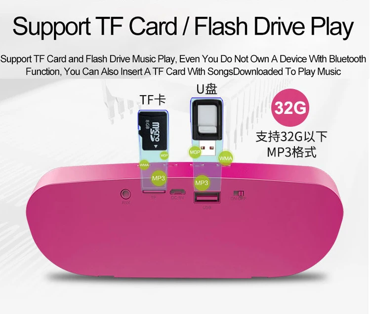 ZEALOT S9 Портативный беспроводной Bluetooth 4 0 динамик Поддержка TF карты AUX U диск