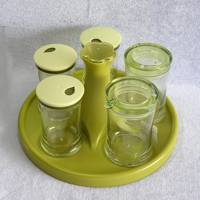 

Transparent Plastic Seasoning Box With Spoon Spice Storage Box Case Condiment Bottle Salt Spice Jar Cooking Supplies SB-005