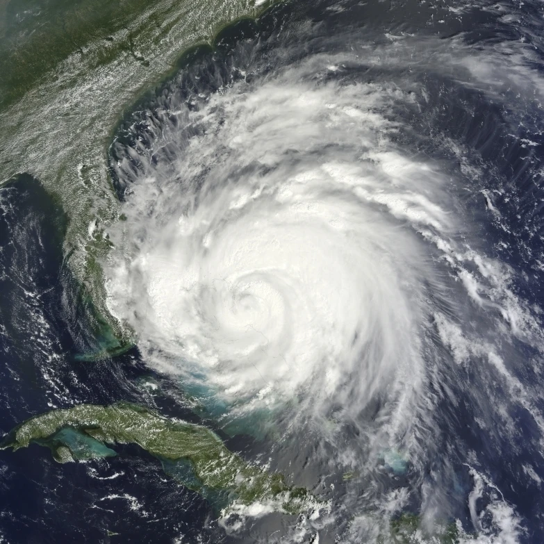 Satellite view of Hurricane Irene over the Bahamas. Poster Print (25 x 32)