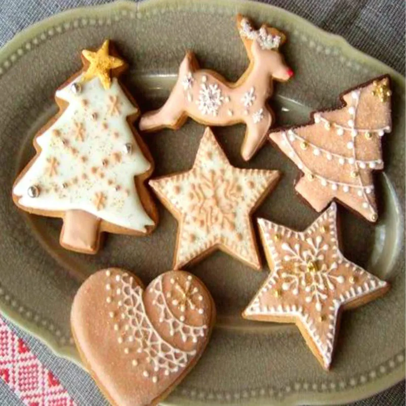 KENIAO набор резцов для печенья с рождественской елкой и снеговиком-2 шт.-рождественское печенье и ножи для мастики-нержавеющая сталь