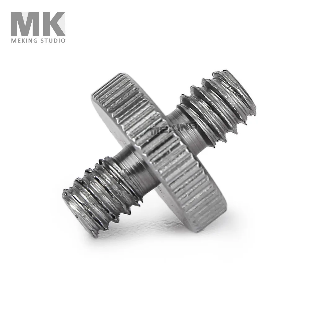 

6pcs 1/4" Male Threaded to 1/4" Male Threaded screw Convert Adapter 6in1 kit camera accessory