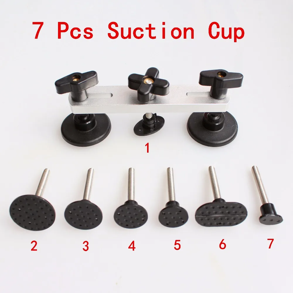 

New Car PDR Tool Set Paintless Dent tools Adjustable Bridge Puller Paintless Remover Pulling Bridge+7pcs Glue Suction Cup