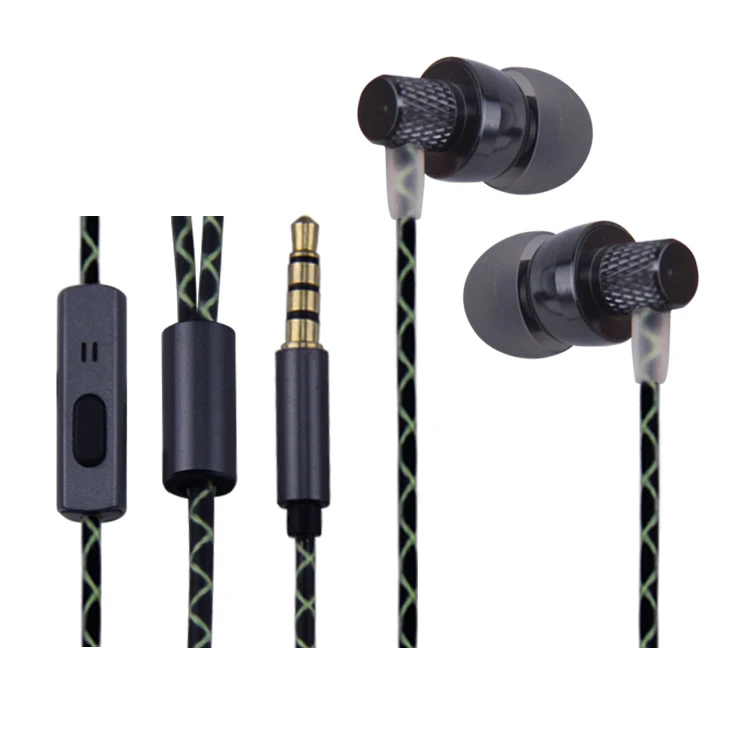 Original HIFI Metal good Stereo Bass Earphones In Ear Sport Earbuds