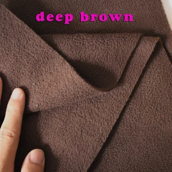 

Dark Brown Double-sided Polar Fleece Fabric anti-pilling Hoodies Blankets Lining Fabric SOLD BY THE YARD FREE SHIPPING