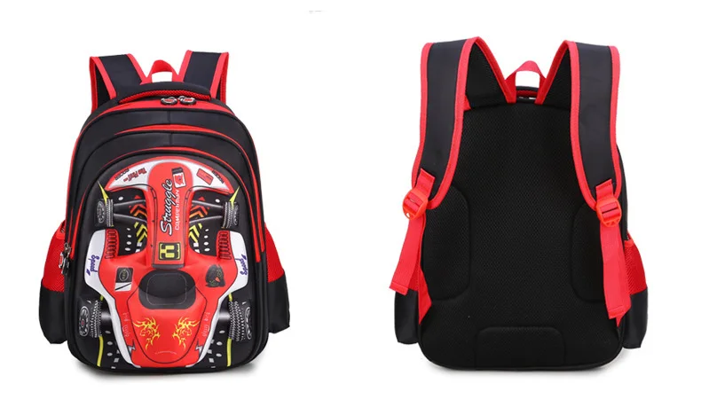 Детский рюкзак для начальной школы, Мультяшные 3D машинки, школьные ранцы для мальчиков детская сумка для девочек, рюкзак, школьные сумки Mochila Infantil