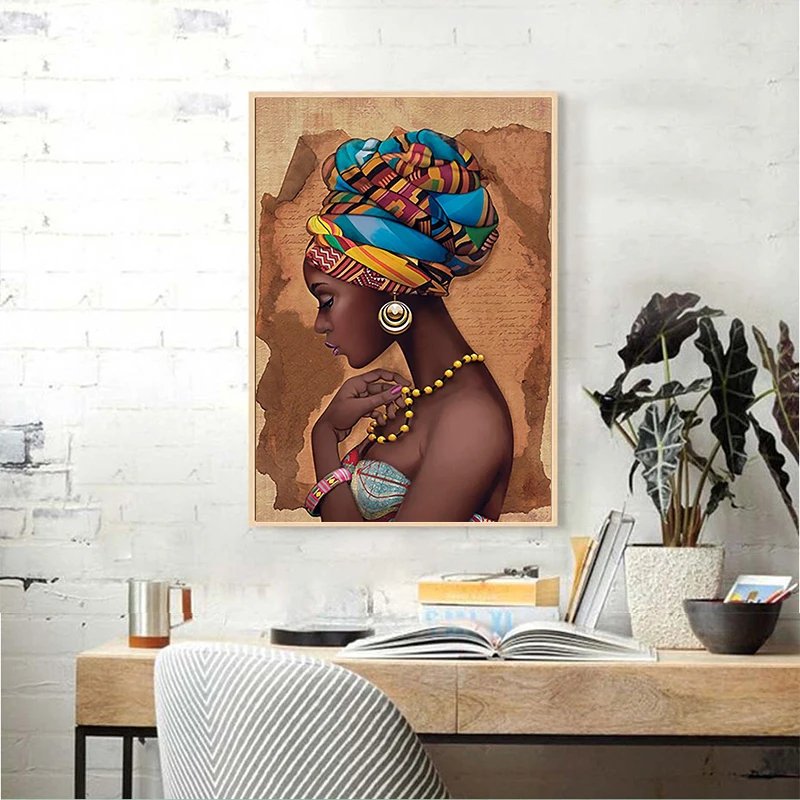 MUTU живопись без рамки африканская стена искусство одиночные картины для гостиной стены холст Современная лошадь высокого качества постер и принты