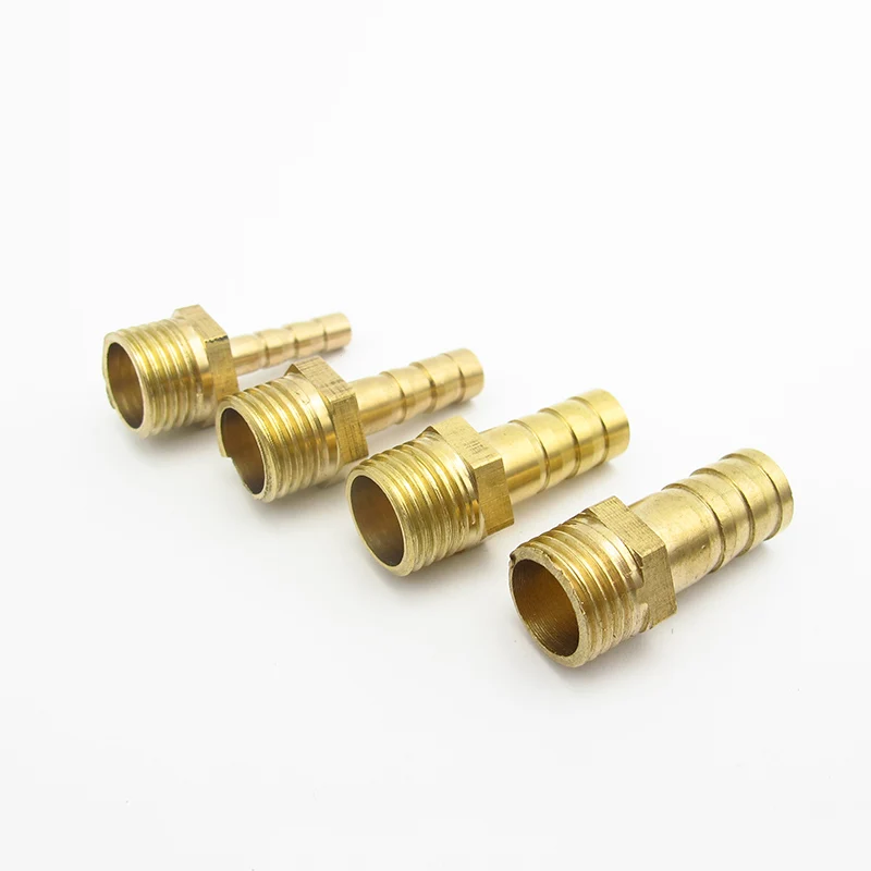 Фитинг для шлангов 4 мм 6 8 10 12 14 x 1/4 &quotBSP Мужская резьба латунный фитинг колючей