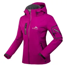 Winter Water Resistant waterproof Breathable Softshell Jacket Women Windbreaker Outdoor sport For Climing Hiking camping fishing