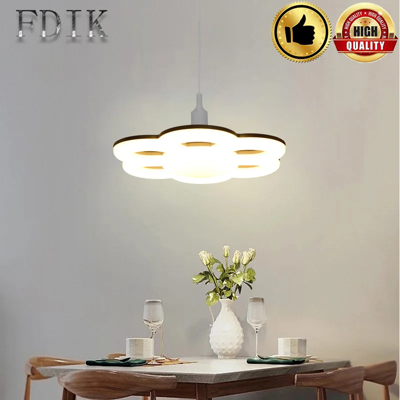 

E27 Plum Shape Bulb & Tube LED Light Ring LED Bulb AC220V Steering Wheel Pendant Lights 24W Super Bright LED Indoor Light