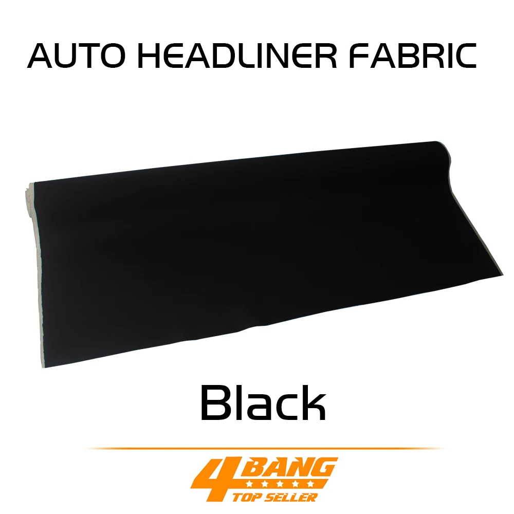 

Free Shipping 55cmx140cm UPHOLSTERY car Insulation auto pro headliner fabric ceiling roof lining foam backing