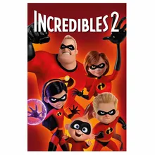 TaaWaa Incredibles 2 Hot New 2018 Film Superman Family Movie Brad Bird Poster Art Silk for Home Room Wall Print Decoration