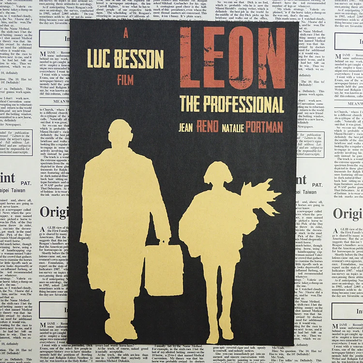 The killer is not too cold to vintage posters mural decoration bar restaurant cafe the bedroom wall stickers/1003