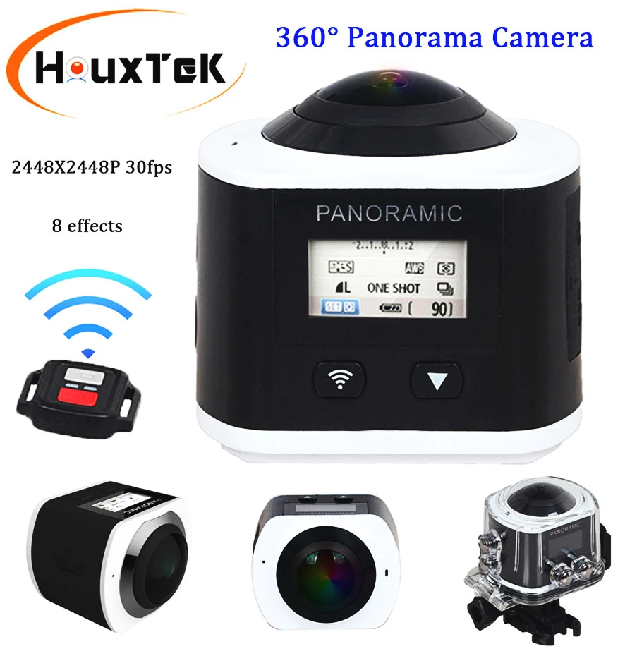 New 360 Camera Ultra Hd 4k Panoramic Camera 2448 2448p Wi Fi 360 Degree Video Camera Waterproof Sport Action Driving Vr Camera Wi Fi 360 Camera Ultra Hdcamera Waterproof Aliexpress
