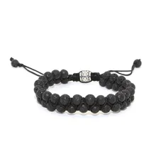 Натуральные вулканического происхождения rocks Ши Chun ручной браслет бусины браслет с европейский и американский ветер обычай для мужчин женщин