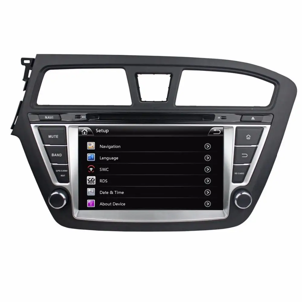 Excellent 8" in-dash Car DVD player with GPS(opt.),audio Radio stereo,USB/SD,AUX,BT/TV,car multimedia headunit for Hyundai I20 2014 2015 6
