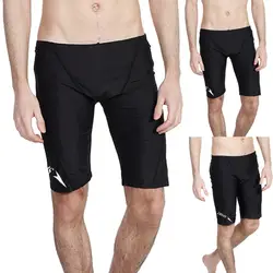 Плавание брюки для Для мужчин Твердые сексуальное нижнее белье Для мужчин s нейлон, хлопок дышащие трусы с выступом для плавания Мужские