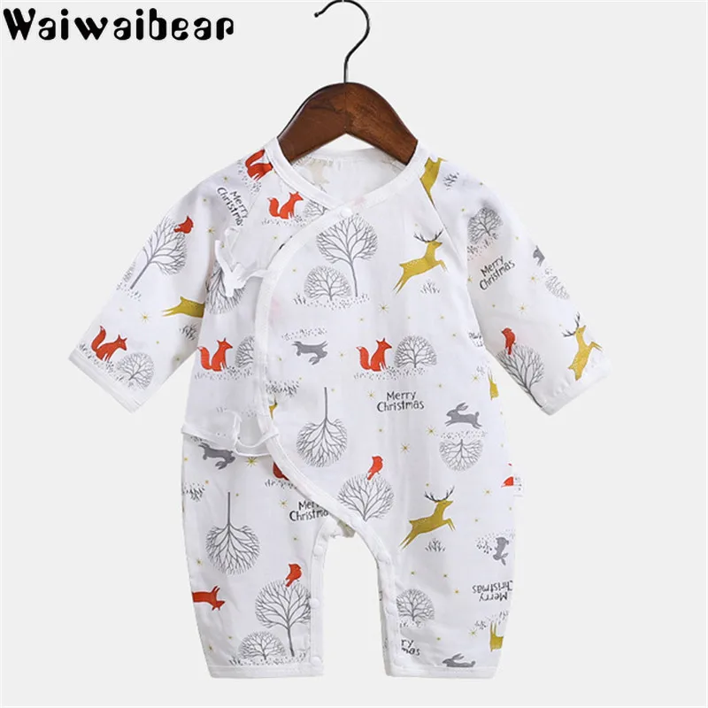 

Baby Clothes Summer Half Sleeves Newborn Clothes Baby Thin Belt Jumpsuit Infant Sweet Cartoon Printed Set Boy Boys&Girl Rompers