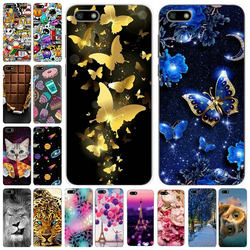 

Soft Silicone Cover For Huawei Y5 Prime 2018 Y5 2018 Cases 5.45' Printing Phone Shell for Huawei Y 5 Prime 2018 Fundas Coque Bag