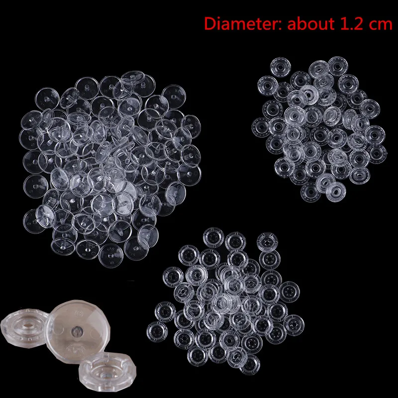 White Black Clear KAM Snaps Plastic Buttons T3 T5 Size Press Stud Sewing Clothes