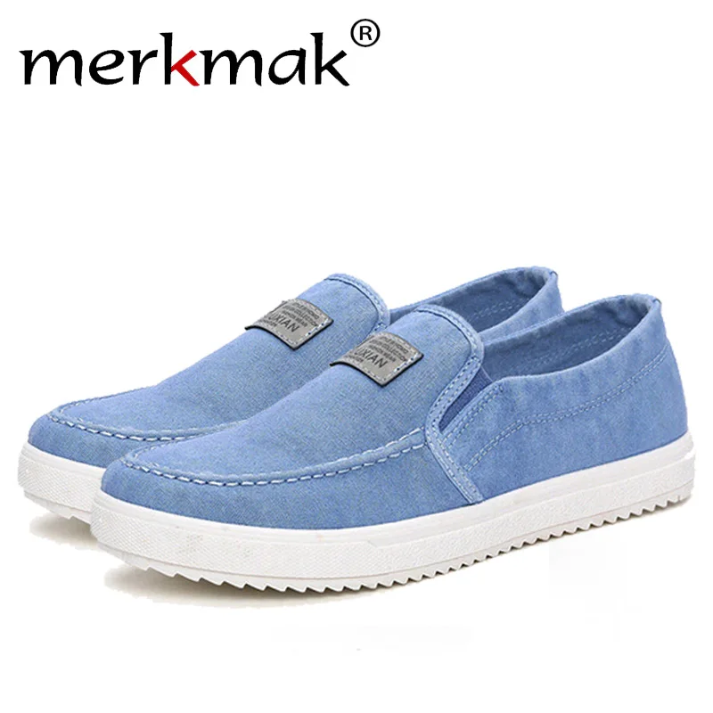 

Merkmak Brand Canvas Casual Men's Shoes British Loafers Mens Flats Masculinos Comfort Driving Men Flats Footwear Shoes Drop Ship