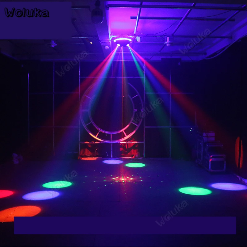 НЛО Тип сценическая лампа лазерный узор свет/LED окрашенный луч света DJ эффект