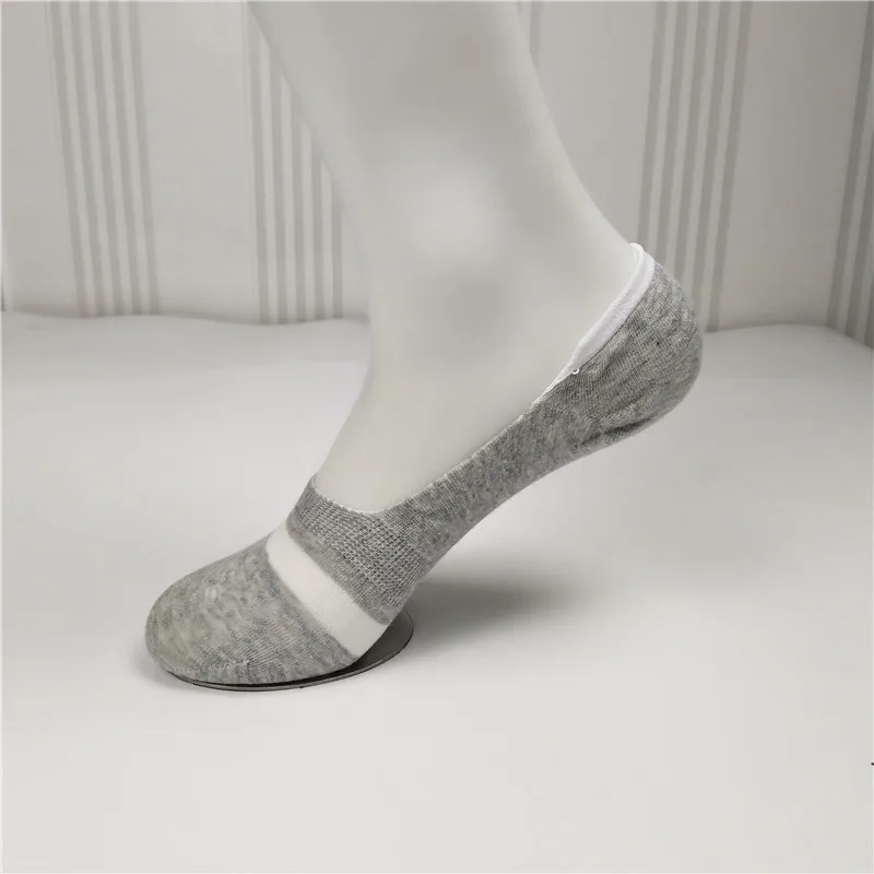 Хлопковые незаметные носки для отдыха, носки-лодочки, неглубокие нескользящие спортивные женские носки на лето