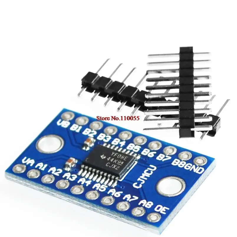 

! 3.3V 5V TXS0108E 8 Channel Logic Level Converter Convert TTL Bi-directional Mutual Convert
