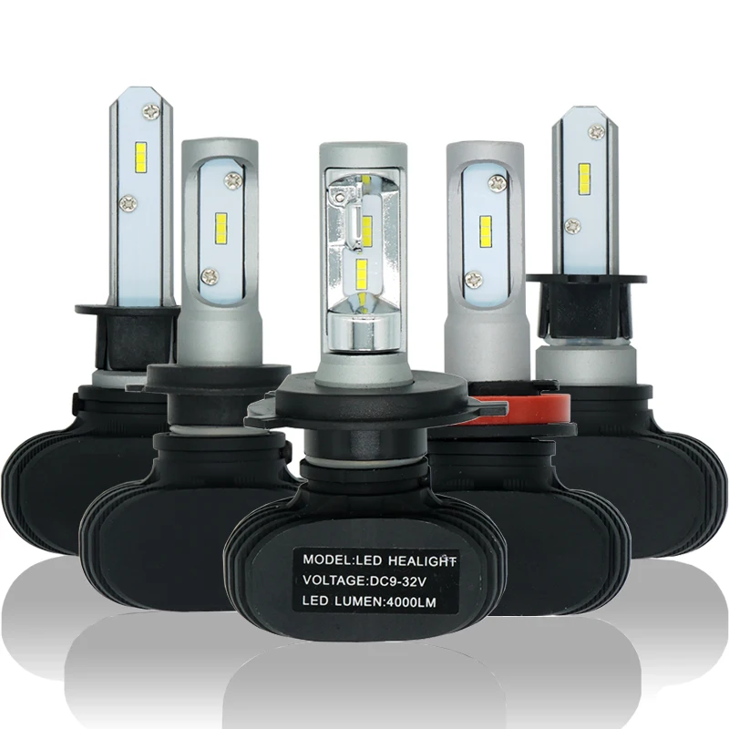 

Auto Led H7 Headlight H13 9005 HB3 9006 HB4 H4 Led Car Bulb 6500K CSP Chips 50W 8000lm Fanless H1 H3 H11 Fog Lamp All-in-one