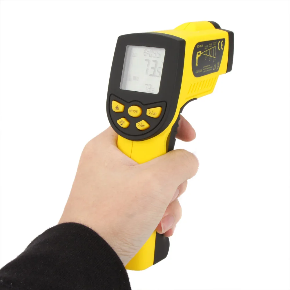 

HoldPeak HP-1300 Infrared IR Thermometer Non-contact 16:1Laser Temperature Gun Temperature gauge Sensor Meter Range -50~1300C