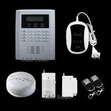 101 Зоны Quad-Band ЖК Домашней Безопасности PSTN GSM Сигнализация с Голосовую Подсказку
