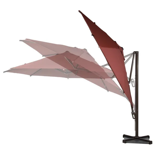 11 ft patio umbrella tilt brick pacifica abba patio 11 ft octagon cantilever vented tilt crank lift umbrella with cross base dark red 11 ft patio umbrella tilt brick pacifica abba patio 11 ft octagon cantilever vented tilt crank lift umbrella with cross base dark red
