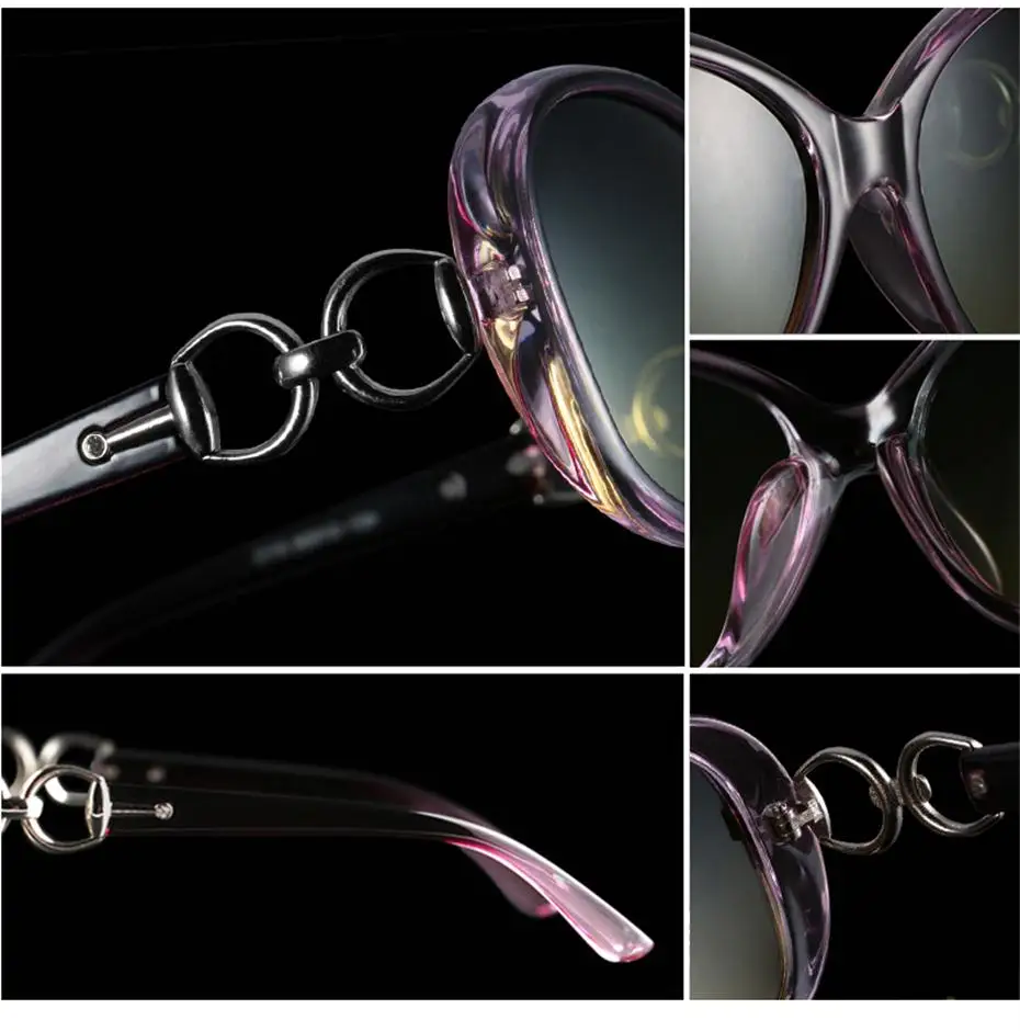 Солнцезащитные очки BERTHA для женщин, день и ночь, Роскошные, поляризационные, для улицы, негабаритных размеров, для вождения, RY2115