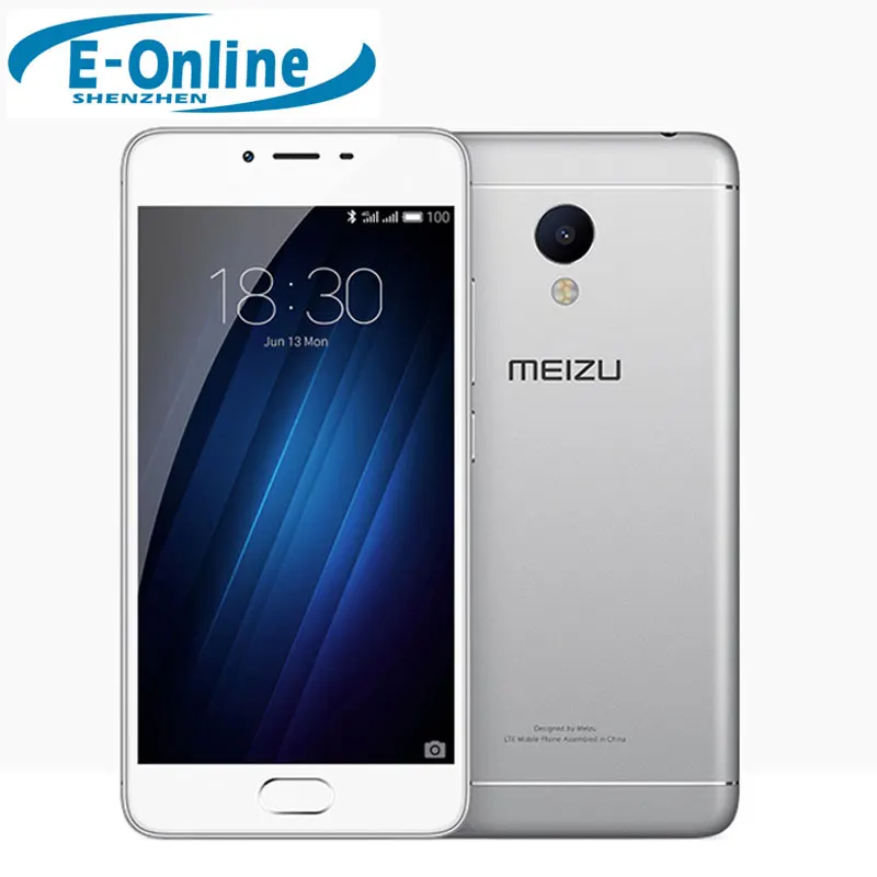 Original Meizu M3s 4G LTE Cell Phone 2.5D Glass Screen MTK6750 Octa Core 5.0" Screen 13MP 4G LTE Fingerprint