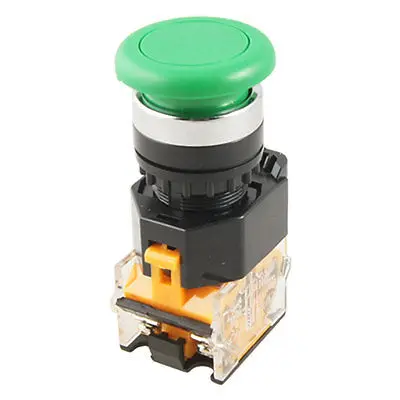 22mm Green Latching Maintained Push Button Switch NO/NC AC 380V 10A 