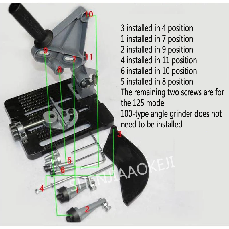 Angle Grinder Polishing Machine Device Bracket Variable Cutting Machine Conversion Tool Base Angle Grinder Universal Bracket 1PC