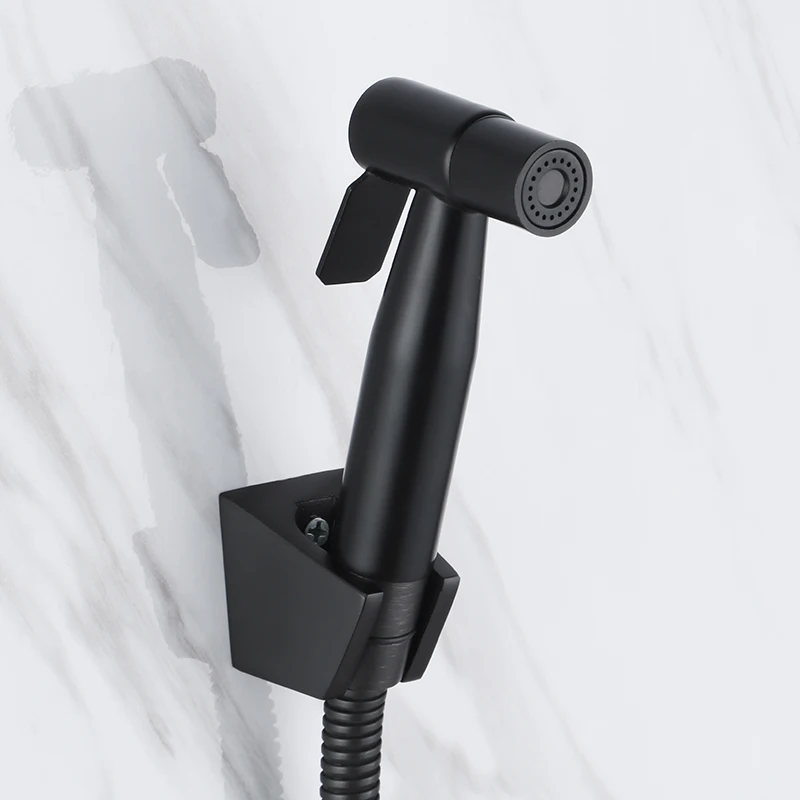 Black Solid stainless steel bathroom toilet bidet sprayer set handheld